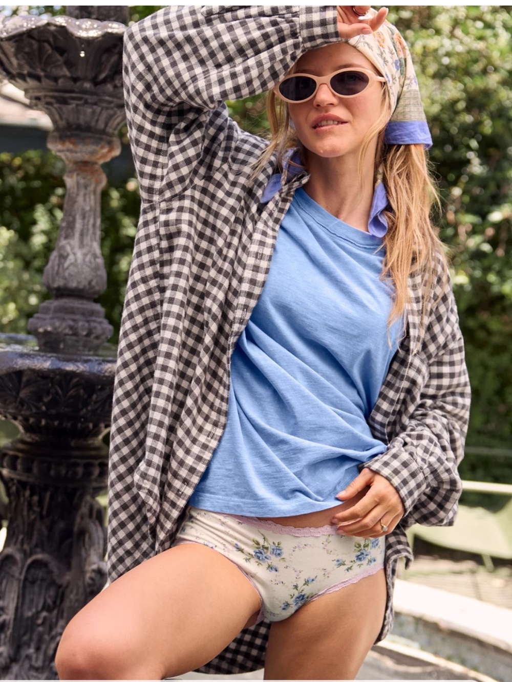 aerie Button Down Shirt Lived in Soft Flannel   🖤